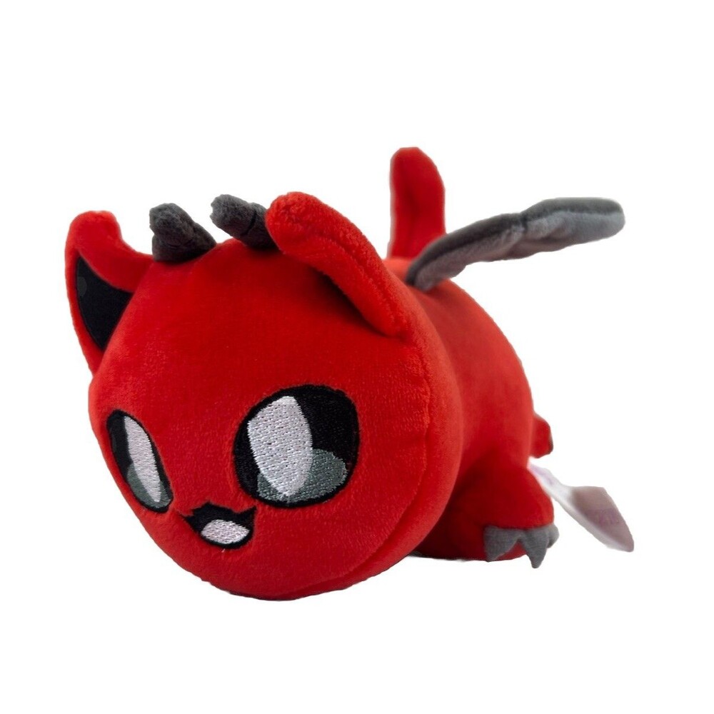 Aphmau Meemeows Litter 2 Red Devil Nether Cat Plush 6”